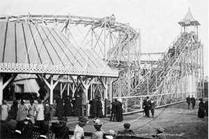 Picture of Lancs - Manchester, Belle Vue, Toboggan ride c1900s - N3342