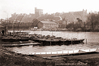 Picture of Berks - Windsor, Windsor Castle from The Thames c1910s - N3389