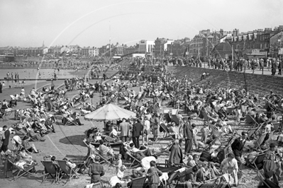 The Beach, Morecambe in Lancashire c1954