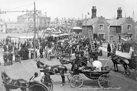 Picture of Suffolk - Lowestoft, First Tram at Lowestoft 22nd July 1903 - N3368