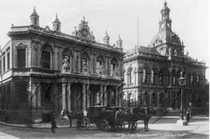 Picture of Suffolk - Ipswich, Post Office and Town Hall c1900s - N3400