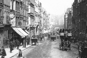 Fleet Street in The City of London c1884