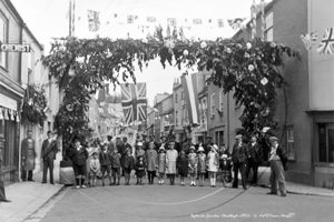 Culer Street, Ugbrooke Jubilee Celebrations, Chudleigh in Devon c1920s