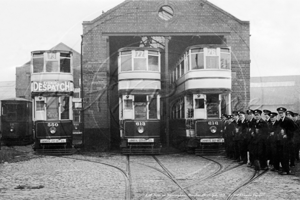 Last Tram Car to run, Birmingham in Warwickshire 4th July 1953