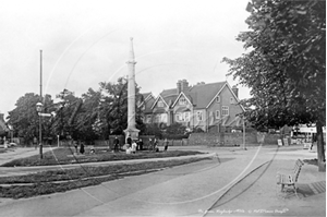 Picture of Surrey - Weybridge, The Green and Monument c1900s - N3594