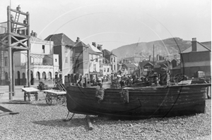 Picture of Sussex - Hastings, Fishing Boat on Beach c1890s - N3729