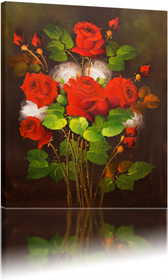 Picture of Flowers - Roses - Red Bunch - O006