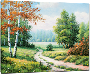 Picture of Landscapes - Country Path Scene - O039