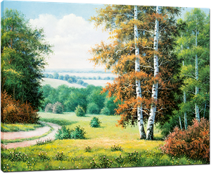 Picture of Landscapes - Country Path Scene - O040