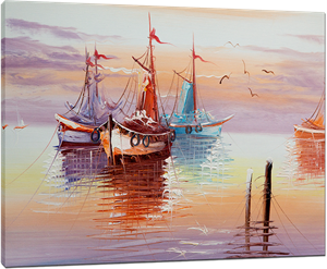 Picture of Seascapes - Fishing Boats - O081