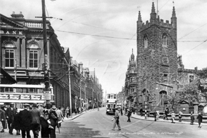 Grainger Street in Newcastle-upon-Tyne c1930s