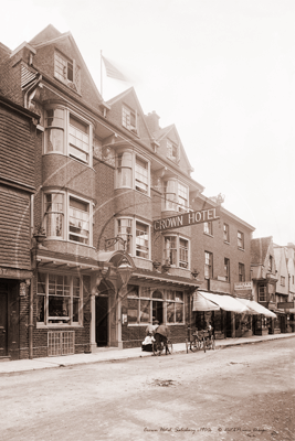 Picture of Wilts - Salisbury, High Street, Crown Hotel c1900s - N3849