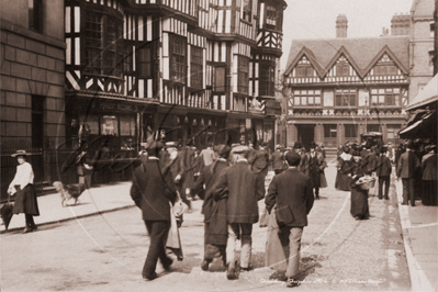 Picture of Salop - Shrewsbury, Old Houses and Cobbled Streets c1900s - N4032