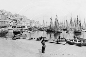 Picture of Devon - Torbay, Brixham Harbour c1890s - N4067