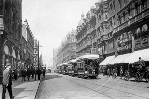 Deansgate, Manchester in Lancashire c1900s