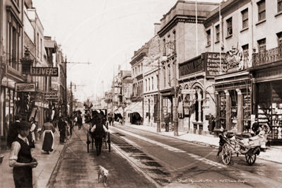 Union Street, Plymouth in Devon c1900s