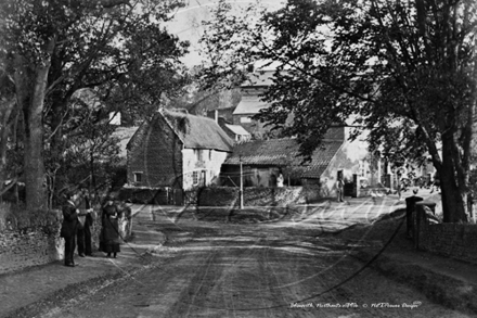 A street in Blisworth, Northamptonshire c1890s