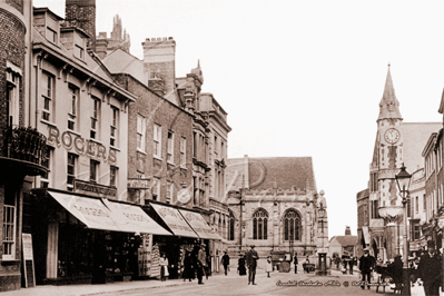 Cornhill, Dorchester in Dorset c1900s