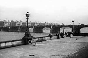 Westminster Bridge in London c1890s