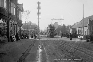 Tram to Poole, Bournemouth in Dorset c1900s