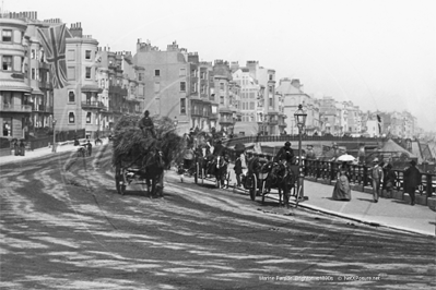 Marine Parade, Brighton in Sussex c1890s