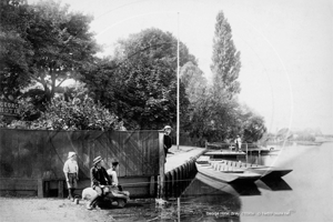 Picture of Berks - Bray, Bray from The River and George Hotel c1890s - N4713