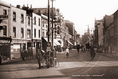 George Street, Luton in Bedfordshire c1900s