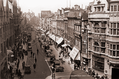 Picture of Oxon - Oxford, Cornmarket Street c1937 - N4732