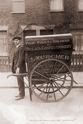 Picture of London Life  - Battersea, Deliveryman c1900s - N4755