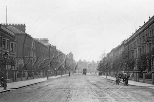 Elgin Avenue, Maida Vale in West London c1900s