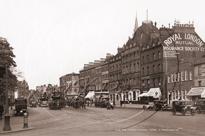 Clapham Common South Side, Clapham in South West London c1930s