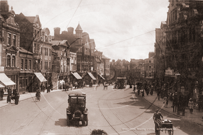 Broad Street, Reading in Berkshire c1910s