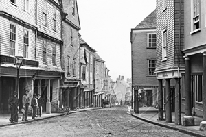 Picture of Devon - Totnes, High Street c1900s - N4891