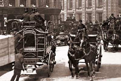 Bow Church and Cheapside in the City of London c1890s