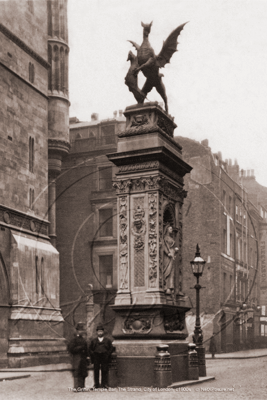 Picture of London - The Strand, Temple Bar Memorial, The Griffin  c1880s - N5051