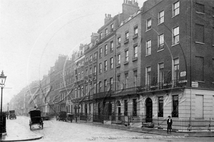 Upper Wimpole Street junction with Devonshire Street in Central London c1900s