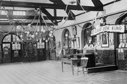Bridge School Hall, George V Coronation Decorations, Wealdstone in Middlesex June 1911
