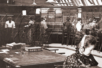 Early Telephone Exchange, London Life in London c1900s