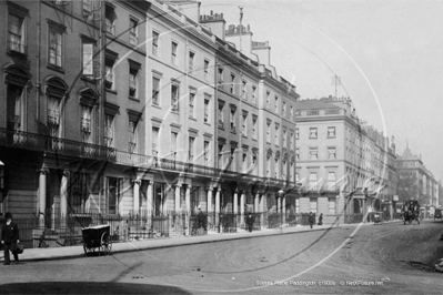 Sussex Place, Paddington in West London c1900s