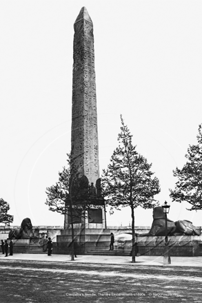 Cleopatra's Needle, Thames Embankment in The City London c1890s