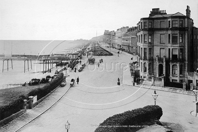 Picture of Sussex - Eastbourne, Esplanade From Queen's Hotel c1900s - N5289