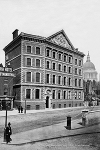 Picture of London - Queen Victoria Street, The Times Office c1870s - N5307