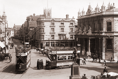 Picture of Suffolk - Ipswich, Post Office and Cornhill c1900s - N5326