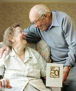 Ken and Edna Goatley on their 50th Wedding Anniversary